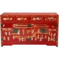 thumbnail image 3 of Oriental Furniture Red Lacquer Buffet - Courtyard, 3 of 7