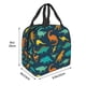 thumbnail image 3 of Fotbe Colorful Dinosaur Bolsa Térmica con Estampado y Forro de Aluminio Grueso Bolsa de Almuerzo con Bolsillo Frontal para Hombres y Mujeres, Ideal para Trabajo, Escuela, 3 of 8