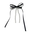 thumbnail image 1 of Hair Pin Imitation Pearls Bowknot Decor Hair Clip Back Head Decorative Hairpin Fade-Resistant Hair Accessory, 1 of 8