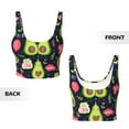 thumbnail image 6 of Goofa Avocado Love Printed Sports Bras for Women, High Impact Running Bra Workout Crop Tank Tops Longline Sports Bra Push up-Small, 6 of 9