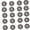 Black, variant on Sewing Button with Alloy Materials Four Hole Designs Fine Edges for Various Use