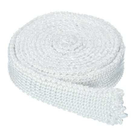 

Uxcell 6.56ft x 0.98 inch Fiberglass Rope Braided Rope Gasket Seal White