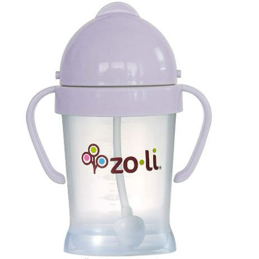 ZoLi BOT weighted straw sippy cup Lilac, 6 oz, BPA free, Baby’s first