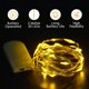 thumbnail image 2 of Guirnalda de luces LED - Paquete de 10, 2 m, 20 LED, cable de cobre, funciona con pilas, ideal para jarrones largos y finos, fiestas, bodas, Navidad (blanco cálido) [Clase energética A+++], 2 of 5