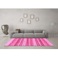 thumbnail image 3 of Ahgly Company Indoor Rectangle Abstract Pink Modern Area Rugs, 7' x 9', 3 of 4