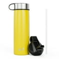 thumbnail image 1 of Costway 22 oz Double Wall Insulated Water Bottle Stainless Steel w/ 2 Lids & Straw, 1 of 10