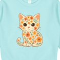 thumbnail image 3 of Inktastic Retro Kitty Cat Flowered Toddler Sweatshirt, 3 of 4