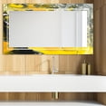 thumbnail image 2 of DESIGN ART Designart 'Marbled Yellow 12' Glam Mirror - Modern Vanity Printed Mirror 39.4in.x27.6in., 2 of 3