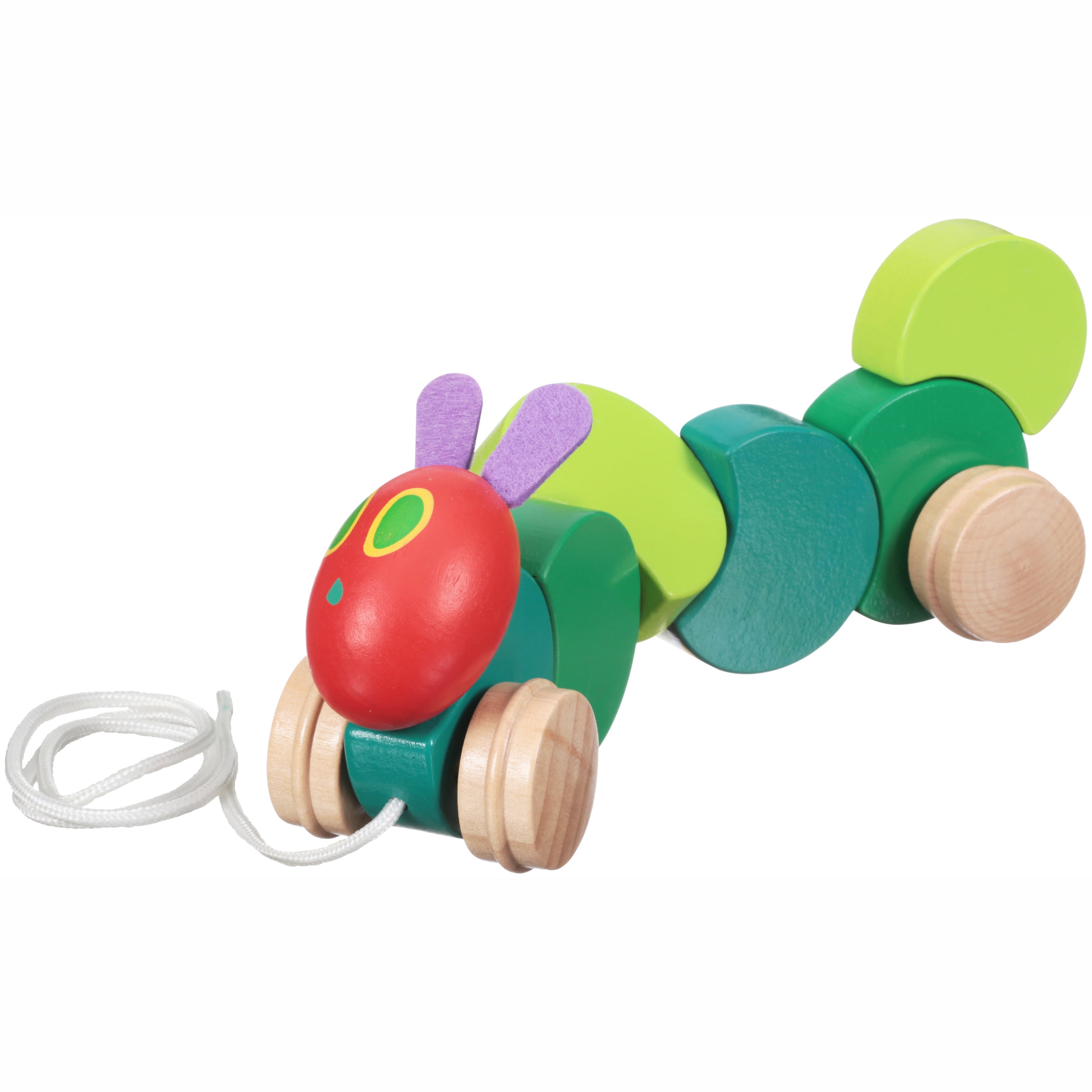 Rainbow Designs Very Hungry Caterpillar Wooden Pull Along