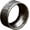 Antique Silver, variant on Men's Stainless Steel Chinese Ancient 4 Guardian Beasts Ring Dragon, White Tiger, Suzaku, Basalt Carved