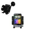 Gomadic Brand Flexible Car Auto Windshield Holder Mount designed for the HTC Salsa - Gooseneck Suction Cup Style Cradle