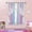 Pink Purple, variant on Psoiuetr Blackout Gradient Ombre Curtains for Kids Girls Bedroom Living Room Decor Rainbow Double Layers Star Cut Out Stripe Pink Purple Grommet Window Curtains,52"x84",1 Panel
