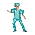 thumbnail image 1 of Armor Deluxe Minecraft Costume, Blue, Medium (7-8), 1 of 4