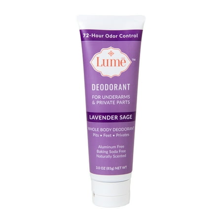 Lume Deodorant For Underarms & Private Parts 3oz Tube (Lavender Sage) Lavender Sage