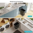 thumbnail image 6 of Home Zone Living Universal Pull-Out Under Sink Trash Can Frame with Adjustable Fit and Removable Storage Shelf, 6 of 7
