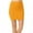 Yellow, variant on VUPSGEZ Women Lady's Solid High Waist Classic Simple Stretchy Tube Pencil Mini Skirt (Yellow,M)