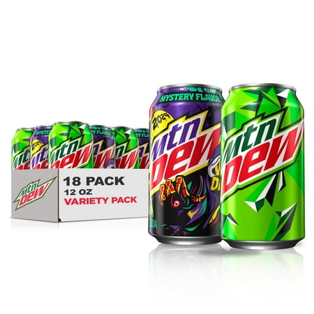 Mountain Dew VooDew, Variety Pack, 12 fl oz 18 Cans