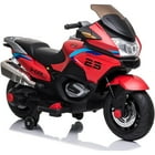Karmas Product Red 12 V Motorcycle Powered Ride-On with LED Lights and Music