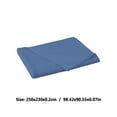 thumbnail image 3 of Fmbmuo 1 Piece King Sheet Set Breathable Polyester Jersey 1x Bed Sheet Unisex All-Season Blue, 3 of 5