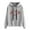 Gray, variant on Herrnalise Hoodies for women Women's Fashion Casual Long Sleeve Print Hooded Pocket Sweatshirt Tops Blouse Women's fashion hoodies & sweatshirts L