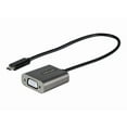 thumbnail image 1 of StarTech.com USB C to VGA Adapter, 1080p USB Type-C to VGA Adapter Dongle, USB-C (DP Alt Mode) to VGA Monitor/Display Video Converter, Thunderbolt 3 Compatible, 12 Pouces Long Attached Cable - USB C to VGA Converter (CDP2VGAEC) - Adaptateur - 24 Broches USB-C Mâle vers HD-15 (VGA) Femelle - 1 Pi - Noir - support 1200p - pour P/N : MXT101MMHQ45, 1 of 2