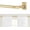 Brass Gold, variant on Bronze Wrap Around Curtain Rods 72 to 144 Inch:Blackout Heavy Duty Adjustable Long Window Curtain Rod Room Darkening,Modern Industrial Curved French Return Metal Drapery Rod Easy Install,Brown