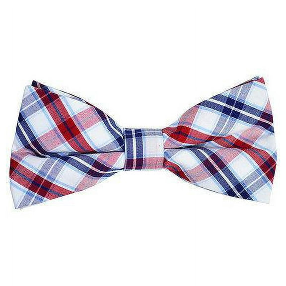 Plaid Cotton Bow Tie by Paul Malone