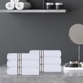 thumbnail image 2 of Superior Turkish Cotton Ultra-Plush 6-Piece Chocolate Hand Towel Set, 2 of 4
