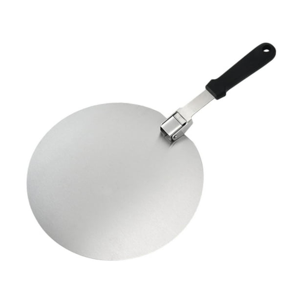 Paleta de pizza de metal portátil y fácil de usar, práctica y práctica, accesorios para horno. 10 pulgadas
