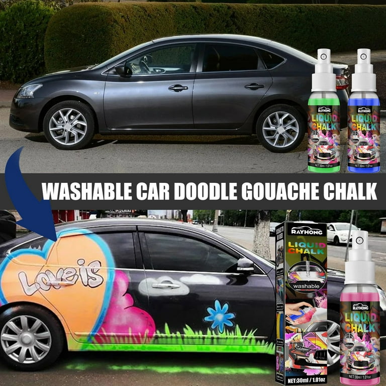 Washable Colorful Car Tire Graffiti Paint Spray Tire Paint Non-Toxic Car  Decals 