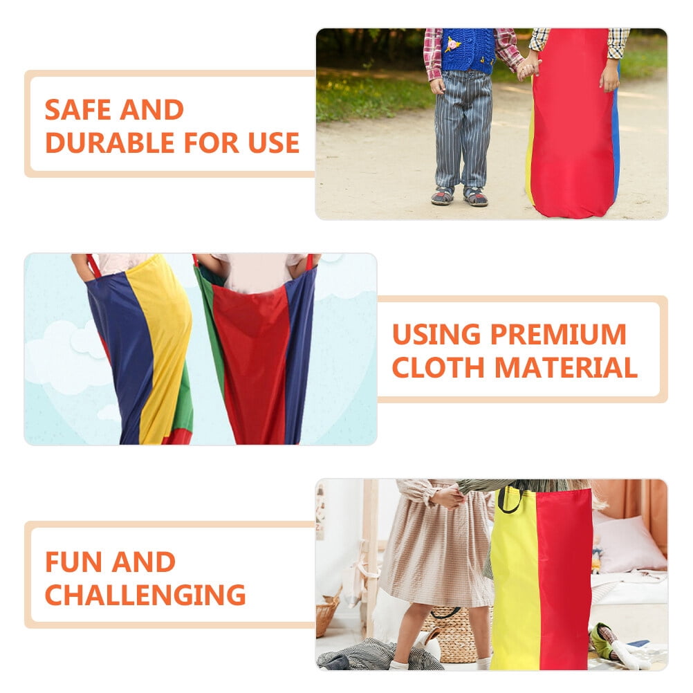 RENACLIPY 4-Piece Outdoor Jump Bag Set, Colorful Toss Bags for Family Parties, Backyard Games, Events, and Outdoor Activities