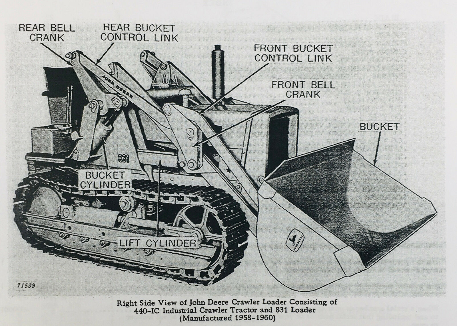Heavy Equipment Parts Accessories Parts Manual For John Deere 1 Industrial Loader Crawler Catalog Assembly Heavy Equipment Manuals Books