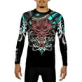 thumbnail image 2 of Raven Fightwear Men's Oni & Dragon Jiu Jitsu BJJ Rash Guard MMA Black, 2 of 3