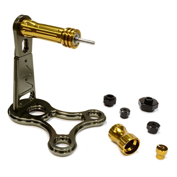 Integy RC Toy Model Hop-ups C25884GUN Universal Tire Balancer for 1/5 1/8 & 1/10 Vehicles w/ 12mm 14mm 17mm & 24mm Hex