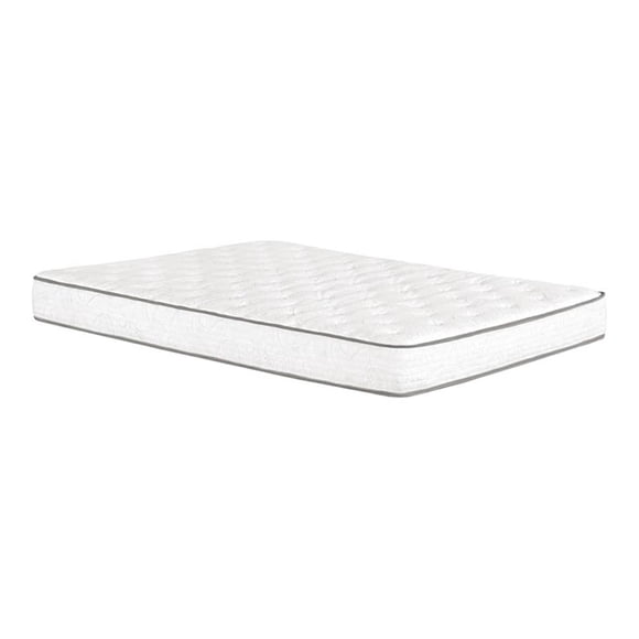 Pemberly Row Contemporary 8" Gel Foam & Fabric King Mattress in White