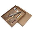 thumbnail image 1 of Juego de pluma de pluma Escritura suave Diseño retro Apariencia tallada Kit de pluma de caligrafía para regalo de escrituraSFDPS038031 Pluma gris puntiaguda, 1 of 5