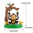 thumbnail image 3 of BESTSKY Solar Powered Dancing Animal Bobblehead Swing Monkey Swinging Animated Bobble Dancer Toy Car Decor Toys Gift for Office Car Ornament Supplies Decoration, 3 of 7