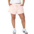 thumbnail image 4 of Celebrity Pink Women's and Women's Plus Tie Front Fleece Shorts, Sizes XS-4X, 4 of 6