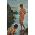 thumbnail image 3 of Henry Scott Tuke 10x14 Black Modern Framed Museum Art Print Titled - Variant on a Bathing Group, 3 of 5