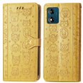 thumbnail image 1 of Funda Cartera FOXDOCK para MOTO E13 , Flip PU con Relieve de Gatos y Perros, Tarjetero y Soporte, 1 of 6