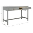 thumbnail image 3 of SAFAVIEH Esther Amish 2 Drawer Rectangle Wood Desk, Grey (22 in. W x 46 in. D x 30 in. H), 3 of 14