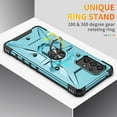 thumbnail image 3 of Nalacover Rugged Case for Samsung Galaxy A54 5G with Rotated Ring Holder Kickstand, Magnetic Car Mount, Heavy Duty Hybrid Military Grade Shockproof Protection Phone Cover, Darkblue, 3 of 8