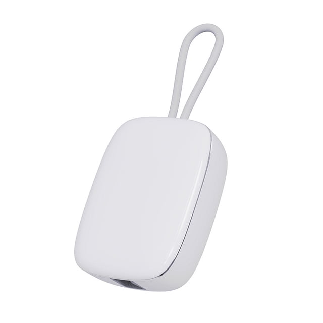 Desinfectante de cepillo de dientes recargable con luz UV de viaje para todos los cepillos de dientes eléctricos y manuales (blanco)