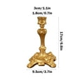 thumbnail image 3 of Vintage Candlestick Candle Holders Brass Taper Gold Candle Stick Suitable For Wedding Festive Christmas Mantel Fireplace Party Restaurant Home Table Centerpiece, 3 of 7