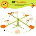 ZenSports Indoor Spin Toys 4Seat Swivel Seesaw, HeavyDuty 360Degree