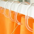 24pcs Cshaped Shower Curtain Hooks Transparent Bath Drape Loop Clip