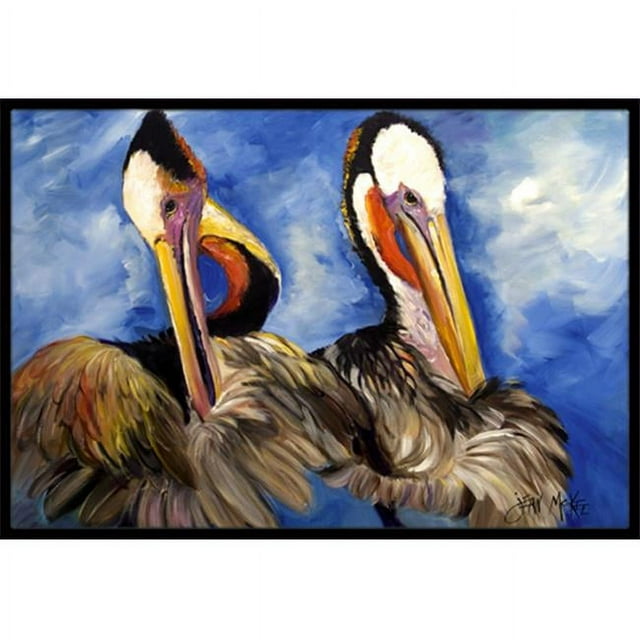 Carolines Treasures JMK1022MAT Pelican Brothers Tapis Intérieur & Extérieur - 18 x 27 Po.