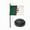 Algeria Desk Flag and Base, variant on Brazil Desk Flag with Base; American Made Rayon 4x6 inch Miniature Table Set Includes One Small Mini Country Stick Flags and One Black Stand (Brazil Desk Flag and Base)