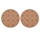 thumbnail image 1 of Posavasos de corcho, diseño de seguridad, práctico, brillante, grueso, estilo rústico, decoración de madera para cocinas, 2 uds., 1 of 8