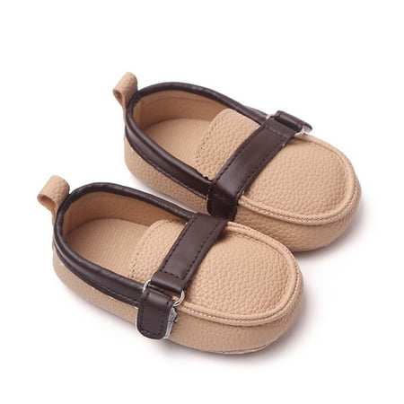 

Bmnmsl Baby Boys Girls Loafers Sneakers PU Leather Soft Sole Prewalker Anti-Slip Shoes First Walker Shoes